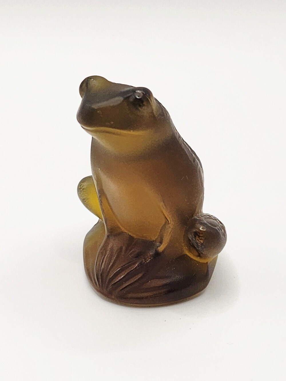 Lalique France "Rainette" Frog Crystal Figurine